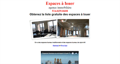 Desktop Screenshot of espaces-a-louer.com